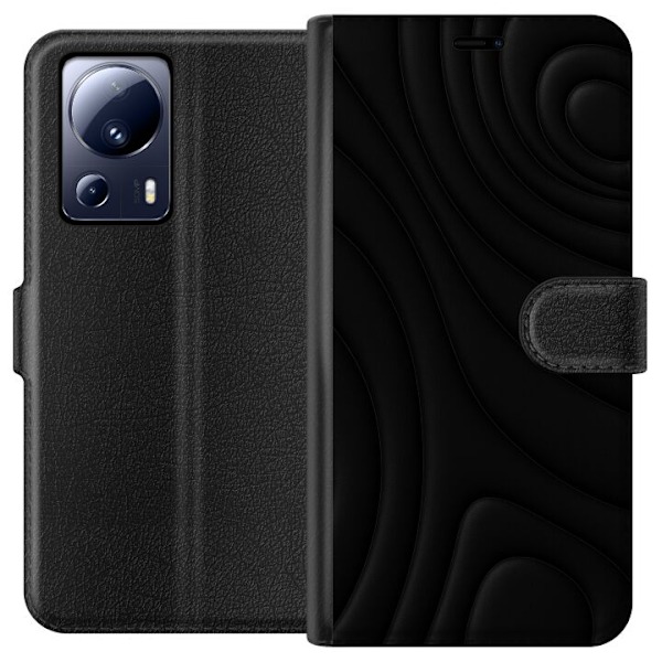 Xiaomi 13 Lite Lompakkokotelo Tummat Aallot