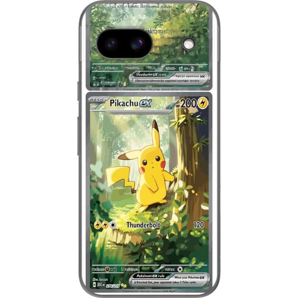 Kompatibelt Mobilskal till Google Pixel 8a Pikachu grön