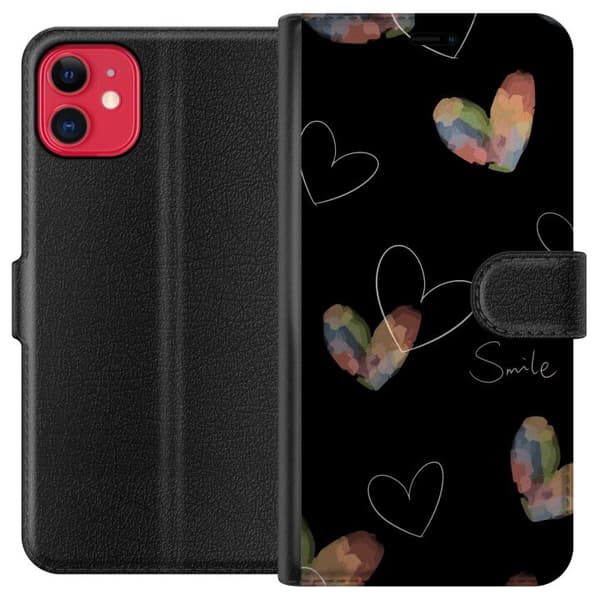 Kompatibel Tegnebogsetui til Apple iPhone 11 Hjerte