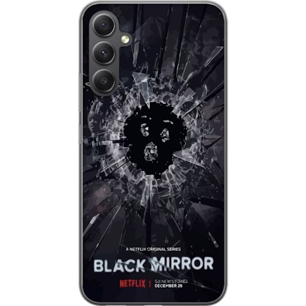 Samsung Galaxy A25 Läpinäkyvä kuori Black Mirror Sci-Fi Net