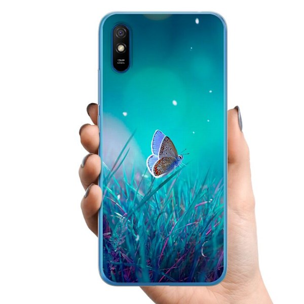 Xiaomi Redmi 9A TPU Mobildeksel Magisk Sommerfugl