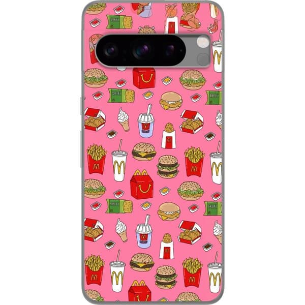 Kompatibelt Mobilskal till Google Pixel 8 Pro Fastfood rosa