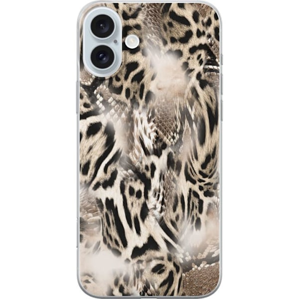 Apple iPhone 16 Plus Gennemsigtig cover Leopard