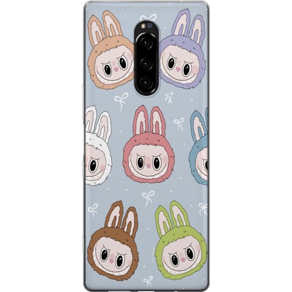 Sony Xperia 1 Gjennomsiktig deksel Pastel Labubu