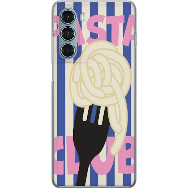 Motorola Moto G200 5G Gennemsigtig cover Pasta Twirl