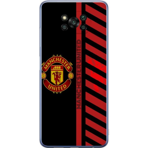 Xiaomi Poco X3 Pro Läpinäkyvä kuori Manchester United
