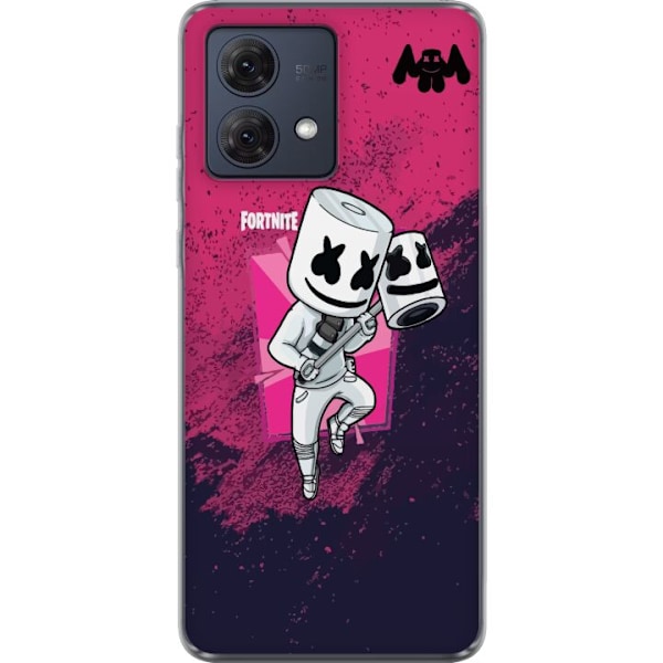 Motorola Moto G84 Gennemsigtig cover Marshmello Fortnite Skin