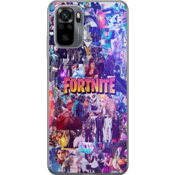 Xiaomi Redmi Note 10 Gennemsigtig cover Fortnite