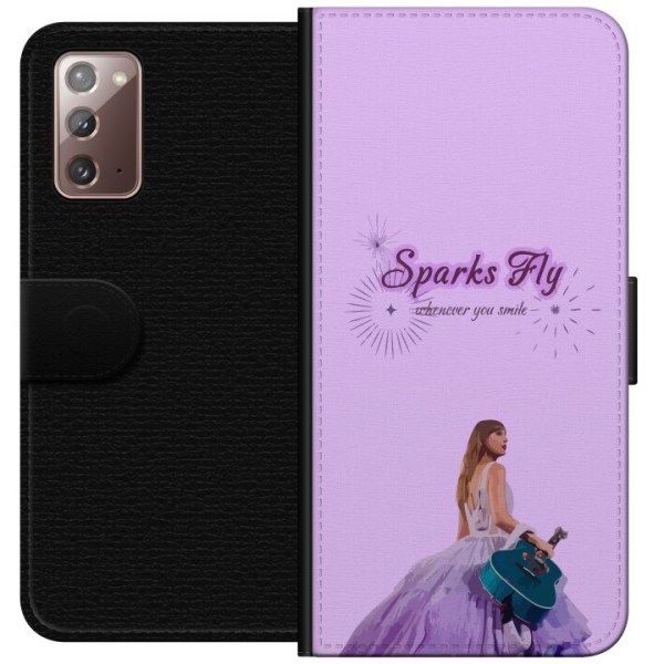 Samsung Galaxy Note20 Lommeboketui Taylor Swift - Sparks Fly
