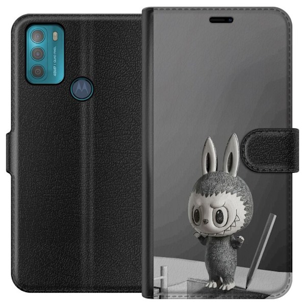 Motorola Moto G50 Tegnebogsetui Pop Mart MEGA LABUBU LABUBU Sketch 1000%