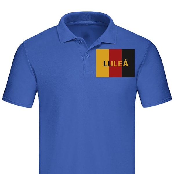 Piké för Vuxen | Elegant Pikétröja Luleå – Hockey Blå Medium