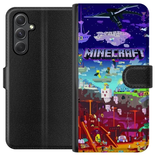 Kompatibel Tegnebogsetui til Samsung Galaxy A15 5G Minecraft