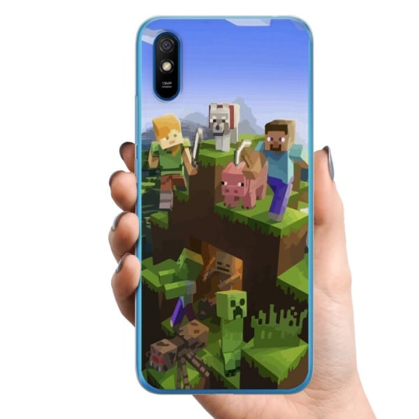 Xiaomi Redmi 9A TPU Mobildeksel MineCraft