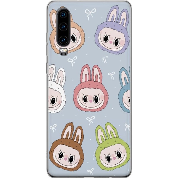 Huawei P30 Gennemsigtig cover Pastel Labubu