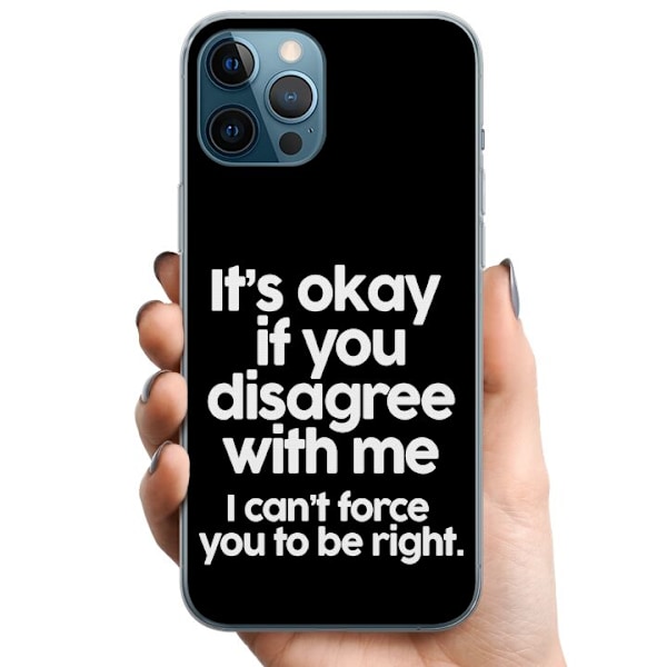 Apple iPhone 12 Pro Max TPU Mobilcover Tekst