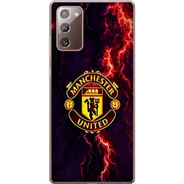 Samsung Galaxy Note20 Läpinäkyvä kuori Manchester United