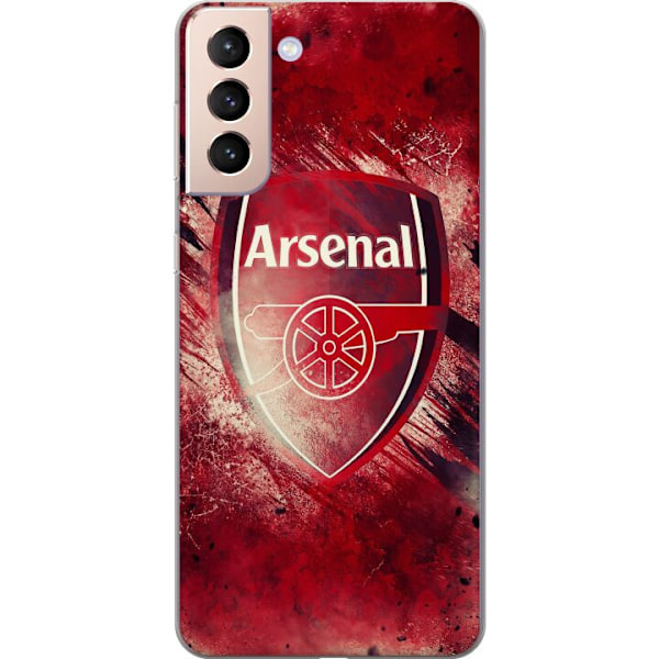 Samsung Galaxy S21 Läpinäkyvä kuori Arsenal Jalkapallo