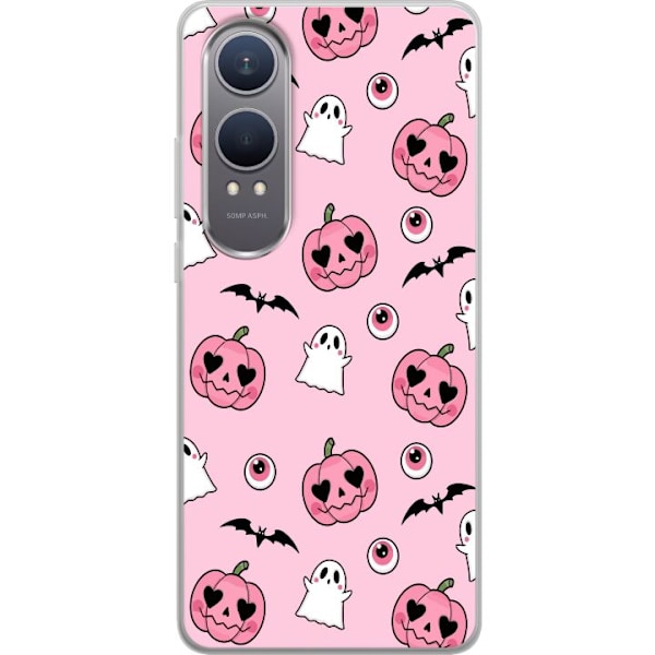 OnePlus Nord CE4 Lite Läpinäkyvä kuori Halloween Rosa