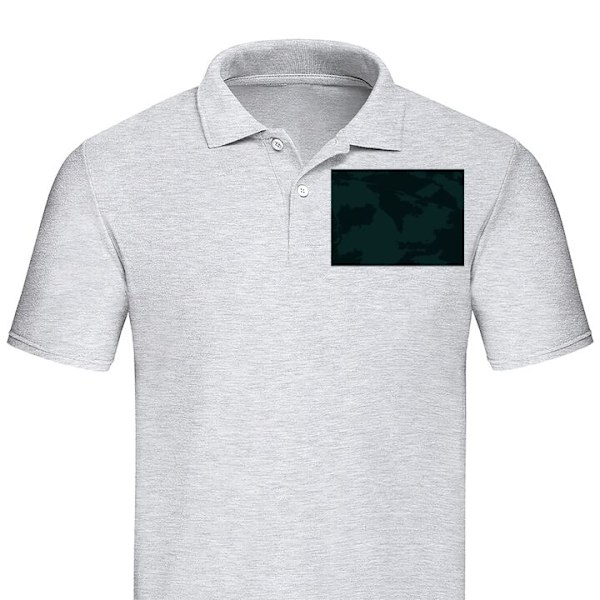 Poloshirt til Voksen | Elegant Poloshirt Grøn Grå Stor