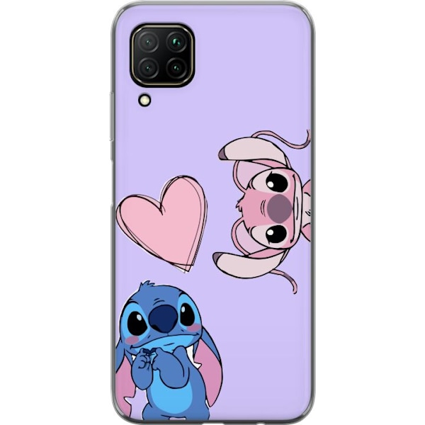 Huawei P40 lite Genomskinligt Skal Stitch Mode