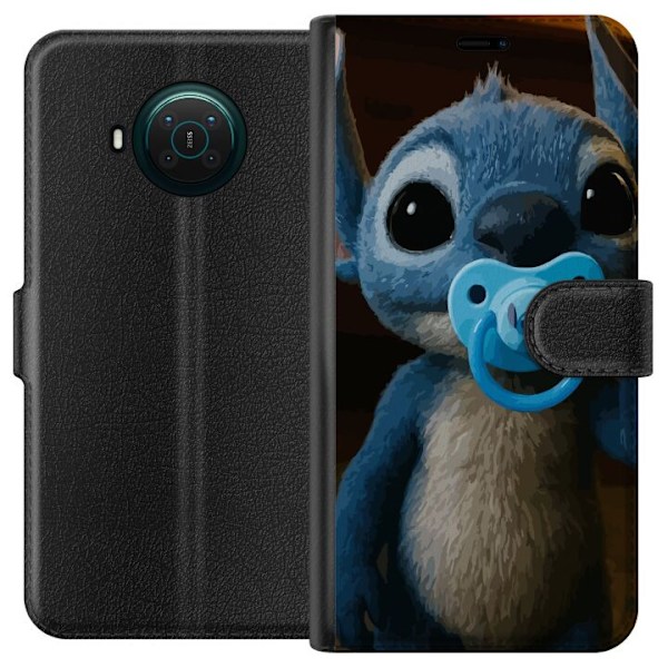 Nokia X10 Lompakkokotelo Stitch & Napp - vauvateema söpöllä hahmolla