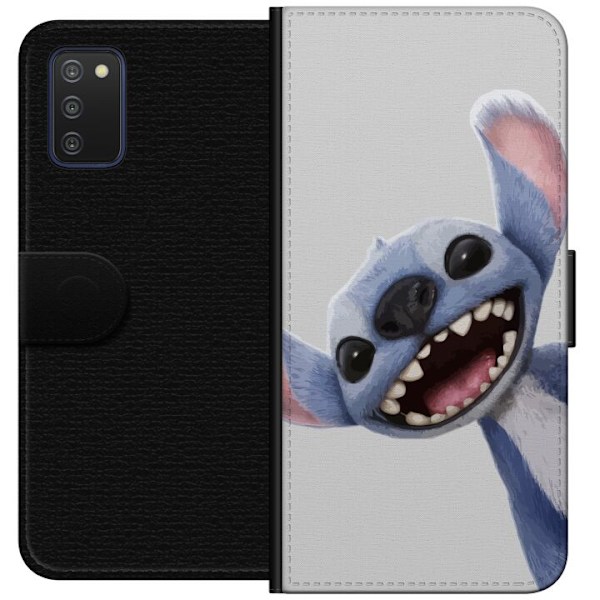 Samsung Galaxy A03s Tegnebogsetui Stitch i fart - Kawaii-design til fans & børn