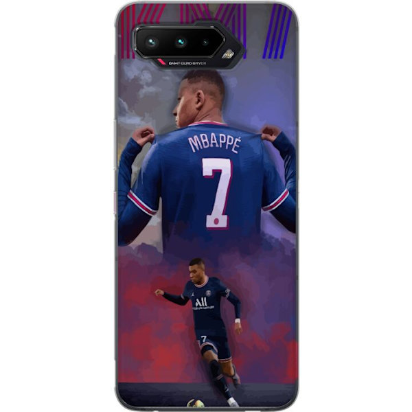 Asus ROG Phone 5 Läpinäkyvä kuori MAP Jalkapallo Design Graafinen Kuviointi Moderni Urheiluaihe Trendikäs Jalkapallo Suosittu Graafinen Tyyli Moti
