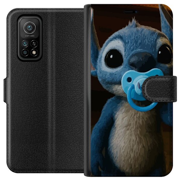 Xiaomi Mi 10T 5G Lompakkokotelo Stitch & Napp - vauvateema söpöllä hahmolla