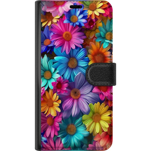 OnePlus 13R Plånboksfodral Gerbera Blommor Färgglad Dekor Blommotiv Populärt Heminredning Färg Rik Väggkonst Design