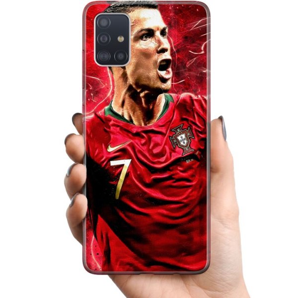 Samsung Galaxy A51 TPU Matkapuhelimen kuori Cristiano Ronaldo