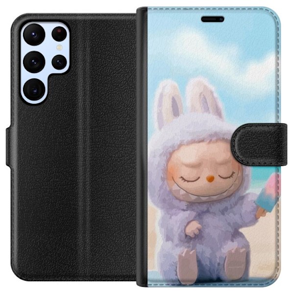 Samsung Galaxy S24 Ultra Lompakkokotelo Labubu Vaaleanpunainen Tunnelma