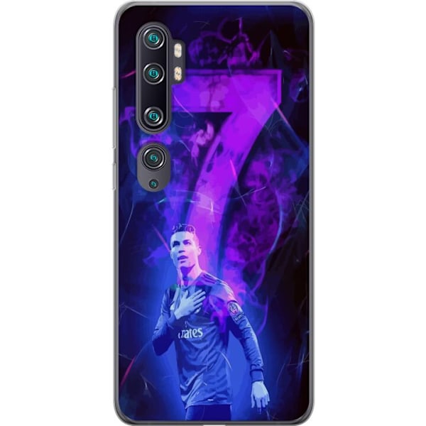 Xiaomi Mi Note 10 Genomskinligt Skal Ronaldo 7 – Fotbollslegend i Action för Fans