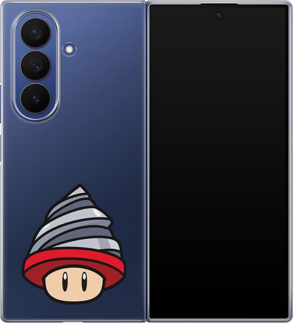 Kompatibelt Mobildeksel til Samsung Galaxy Z Fold7 Grå boresvamp - Grått motiv med grå boresvamp. grå