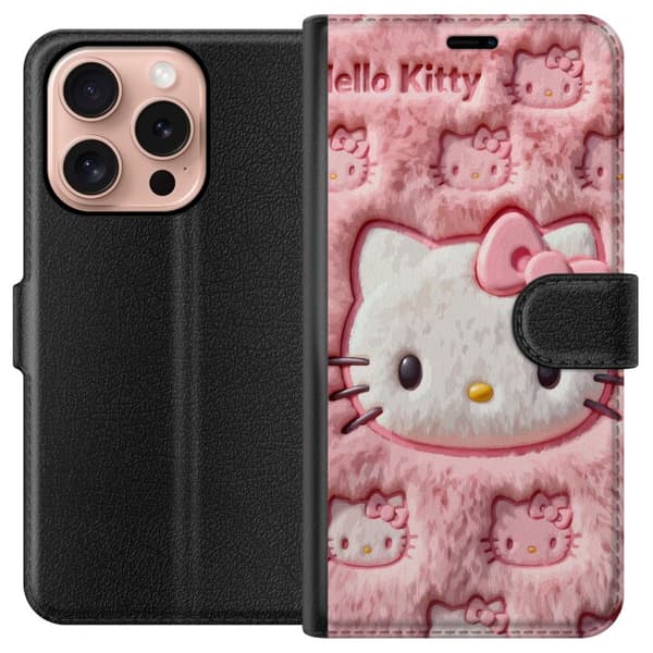 Kompatibelt Plånboksfodral till Apple iPhone 16 Pro Söt rosa