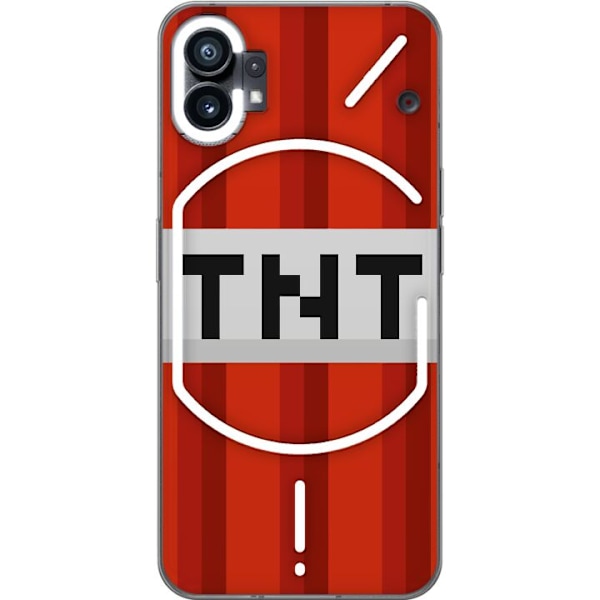 Nothing Phone (1) Genomskinligt Skal Minecraft TNT