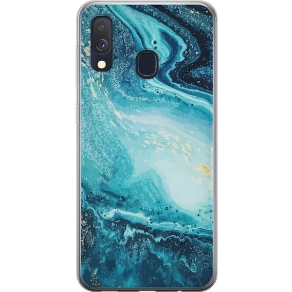 Samsung Galaxy A40 Läpinäkyvä kuori Taidekuvio