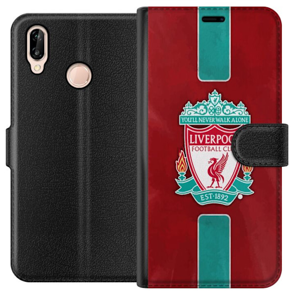 Huawei P20 lite Tegnebogsetui Liverpool FC - Klassisk Fodbolds