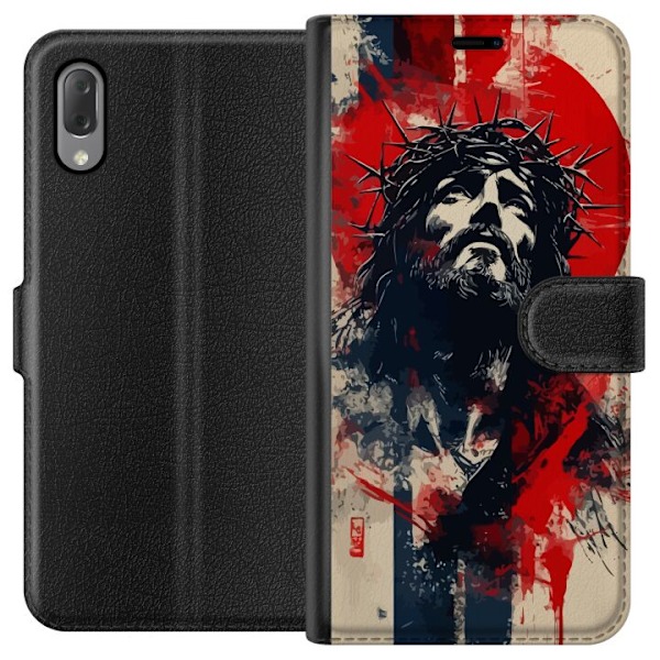 Sony Xperia L3 Lommeboketui Jesus med kors - kristent motiv me