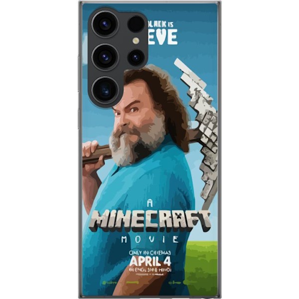 Samsung Galaxy S24 Ultra Gennemsigtig cover En Minecraft-film