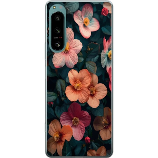 Sony Xperia 5 IV Gjennomsiktig deksel Blomster