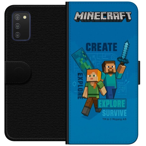 Samsung Galaxy A03s Tegnebogsetui Minecraft Huler