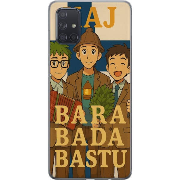 Samsung Galaxy A71 Genomskinligt Skal Bara bada bastu KAJ