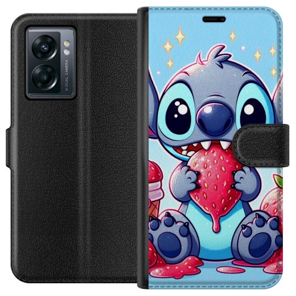 OnePlus Nord N300 Tegnebogsetui Strawberry Stitch