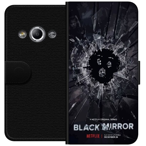 Samsung Galaxy Xcover 3 Lompakkokotelo Black Mirror Sci-Fi Net