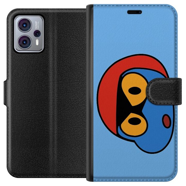 Motorola Moto G23 Lompakkokotelo Bold Bot Head