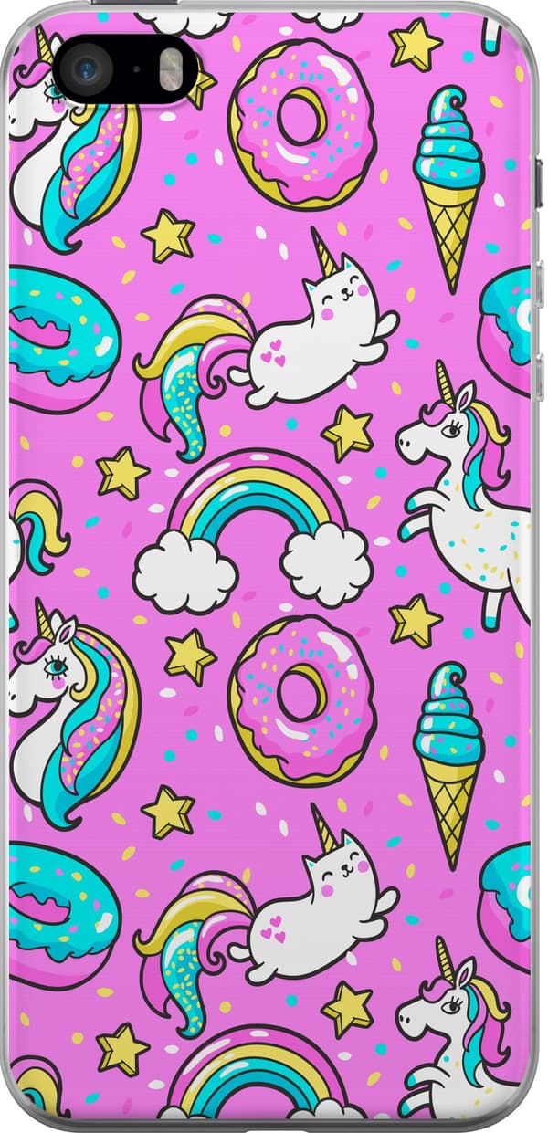 Kompatibelt Mobilskal till Apple iPhone 5s Unicorns