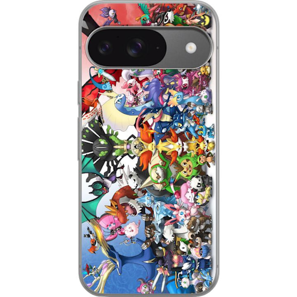 Google Pixel 9 Pro Gennemsigtig cover Pokemon