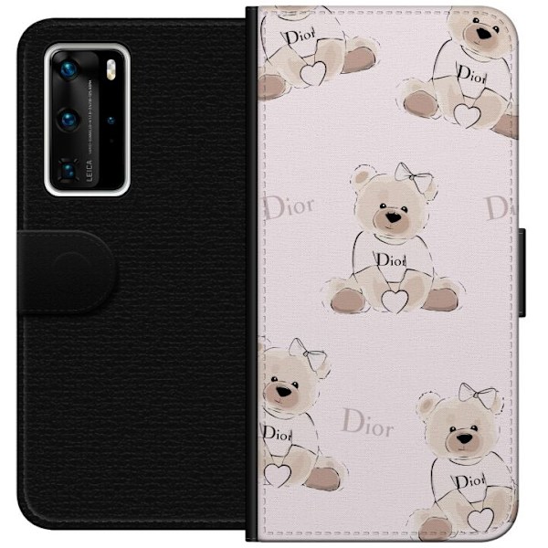 Huawei P40 Pro Lompakkokotelo Teddy Dior Vibes - ylellinen nal