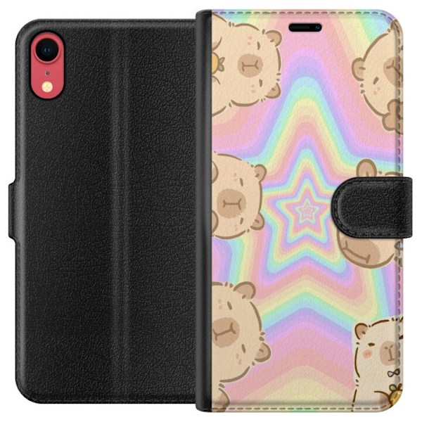 Apple iPhone XR Tegnebogsetui Kawaii Capybara Galaxy Sød Anim