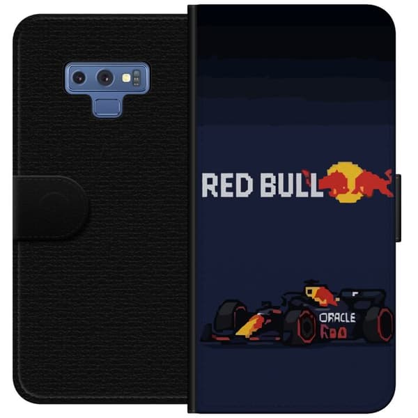 Kompatibel Tegnebogsetui til Samsung Galaxy Note9 Pixelracer i retrostil sort